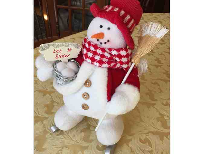 Table top decorative Christmas snowman about 14' high