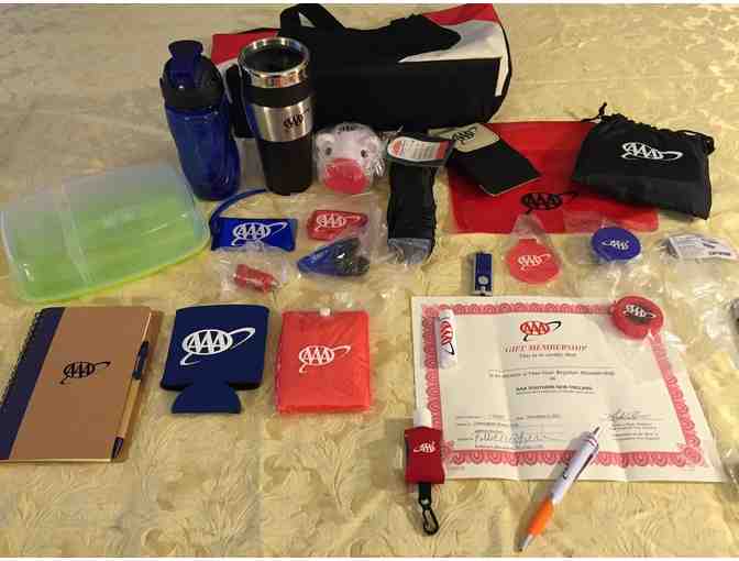 AAA Package, AAA single membership, movie tickets and AAA Travel Bag with lots of goodies