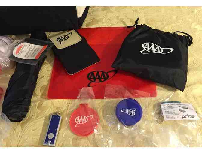 AAA Package, AAA single membership, movie tickets and AAA Travel Bag with lots of goodies