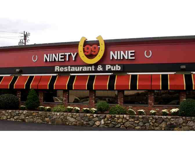 $50 gift certificate for Ninety Nine (99) Resturant