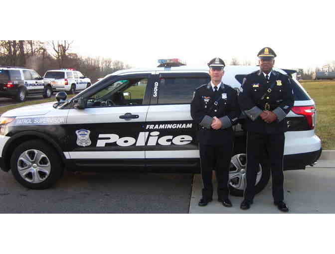 Unique Experience - A ride in a Framingham Police Car!