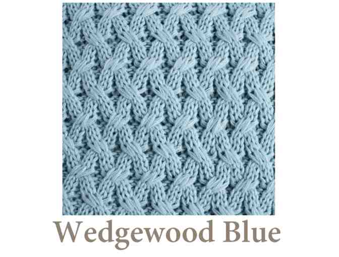 Woven Workz Throw - Judy - in Wedgewood Blue