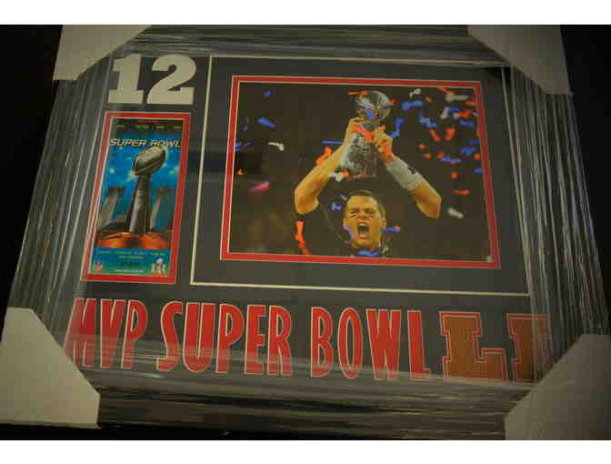 Photo collage of Tom Brady - Super Bowl LI MVP