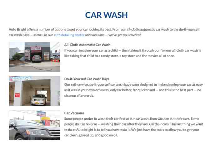 AutoBright Car Wash - One (1) book of Five (5) Platinum level Car Wash passes
