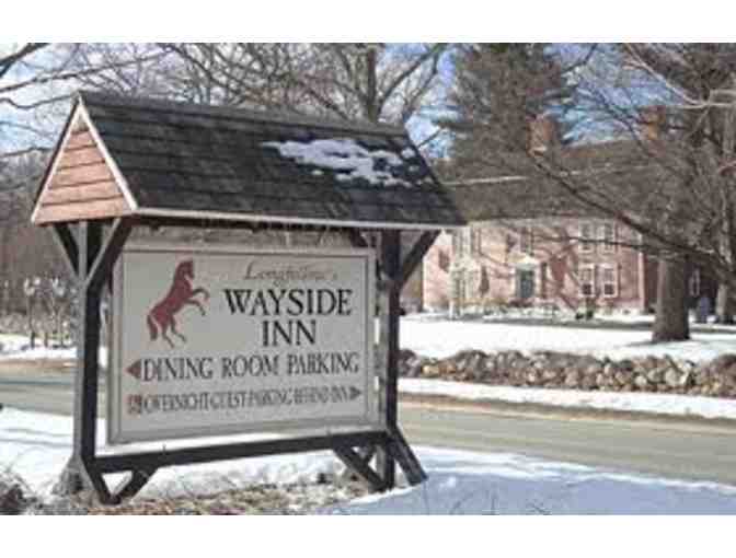 Complimentary dinner for two at the Wayside INN