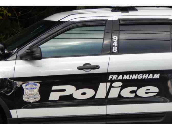 Unique Experience - A ride in a Framingham Police Car!