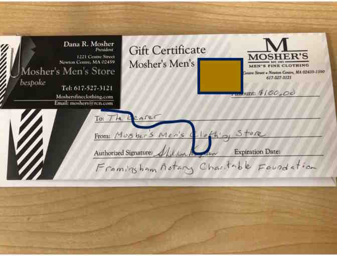 $100 Gift Certificate for Mosher's Men's Fine Clothing - Photo 5