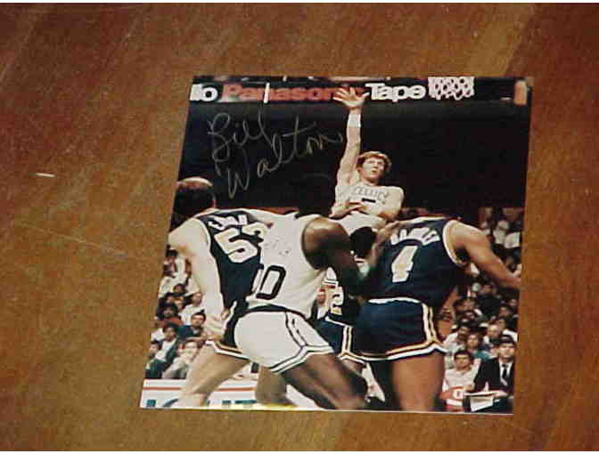 Boston Celtics Bill Walton Autographed Basketball Photo