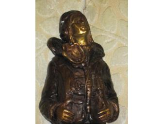 Bronze Statue of WWII Fighter Pilot