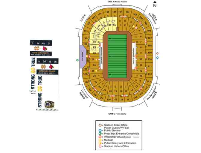 Fantastic Seats: Notre Dame v. University of Louisville! November 22, 2014 at 3:30 PM