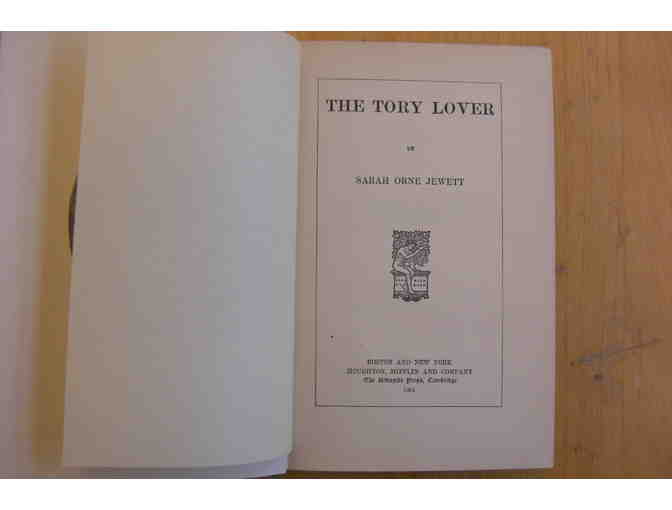 'The Tory Lover' Jewett Signed 1st Edition