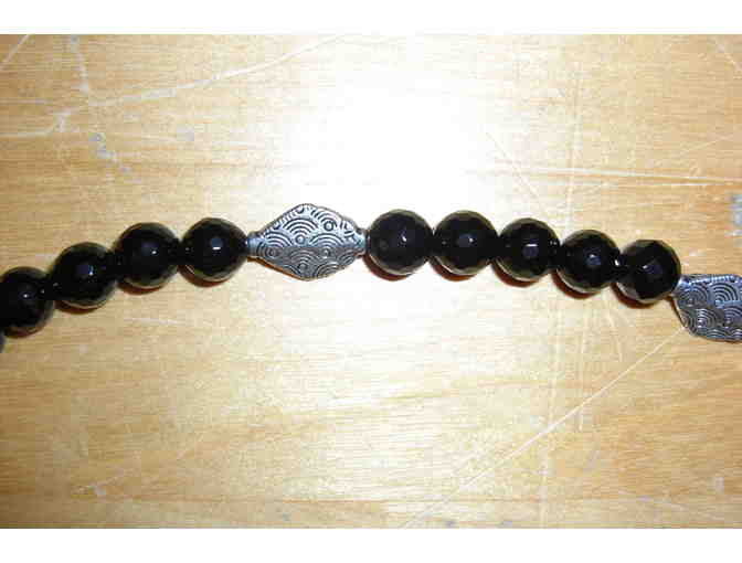 Bead and Silver Necklace by Lynne Blair