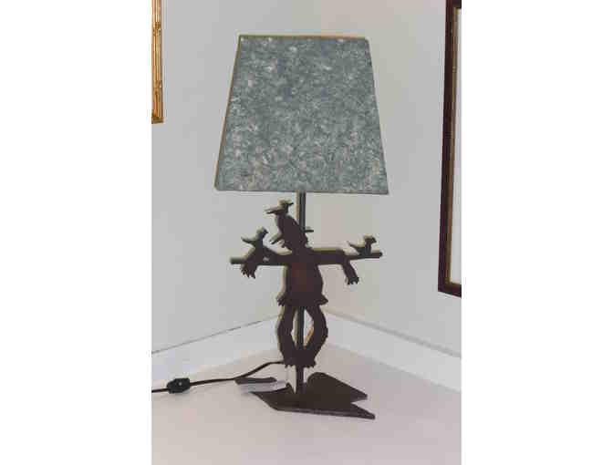 Scarecrow Lamp with Handmade Paper Shade