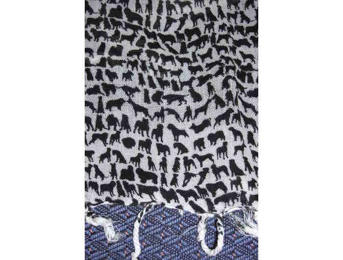Dog Patterned Scarf