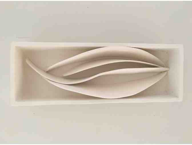 Stoneware Wall Sculpture ' Wave Box'