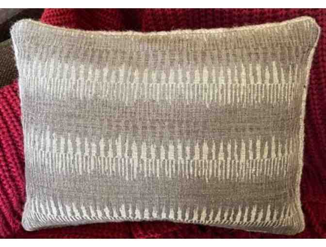 Grey Wool Rectangular Pillow