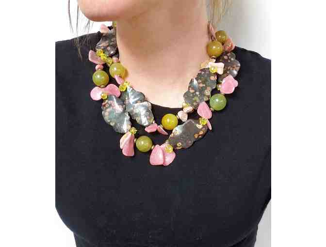 Handstrung Semi-precious Stone Necklace from Ann Parker