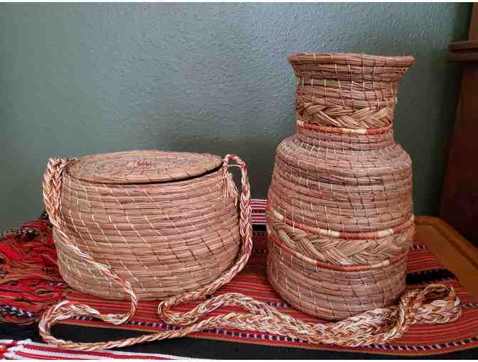 Handwoven Pine Needle Baskets