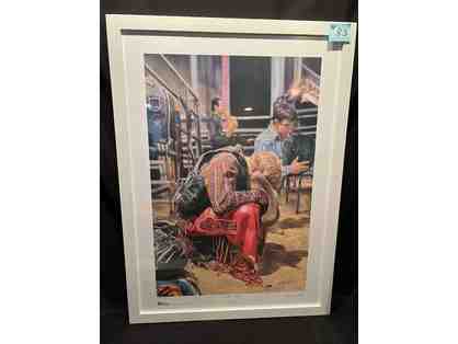 "in His Hands" Grand Champion 2022 Houston Rodeo Print - Framed