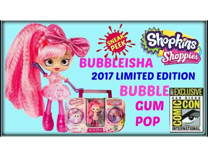 Shopkins Shoppies Bubble Gum Pop Bubbleisha 2017 Exclusive Comic Con Doll