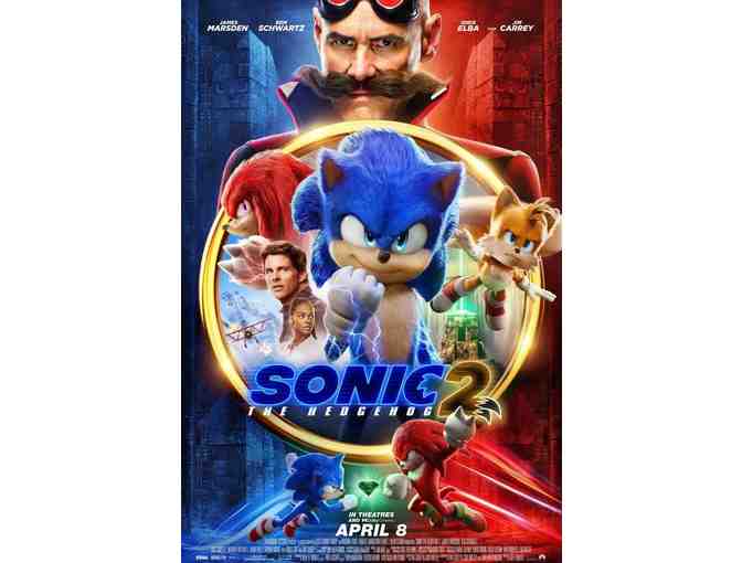 Sonic the Hedgehog 2: Cast Signed Movie Poster, Framed