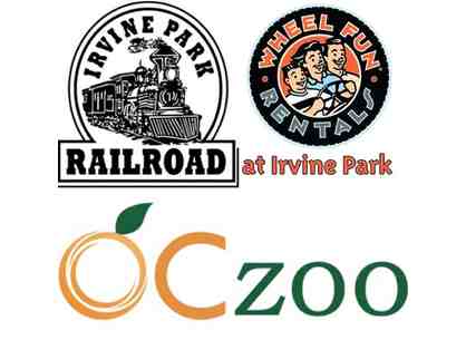 Irvine Park Railroad, Orange County Zoo and Wheel Fun Rentals Package