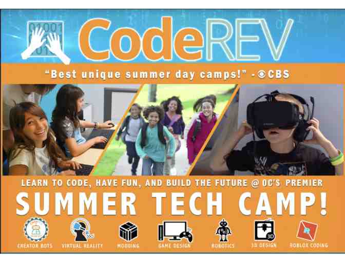 CodeREV Kids: One Week of Coding Tech Camp (1 of 2) - Photo 1