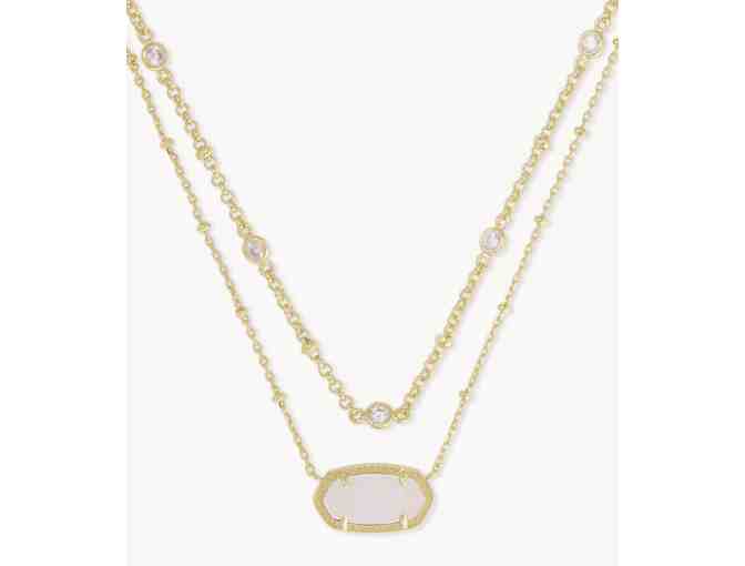 Kendra Scott: Elisa Gold Multi Strand Necklace in Iridescent Drusy - Photo 2