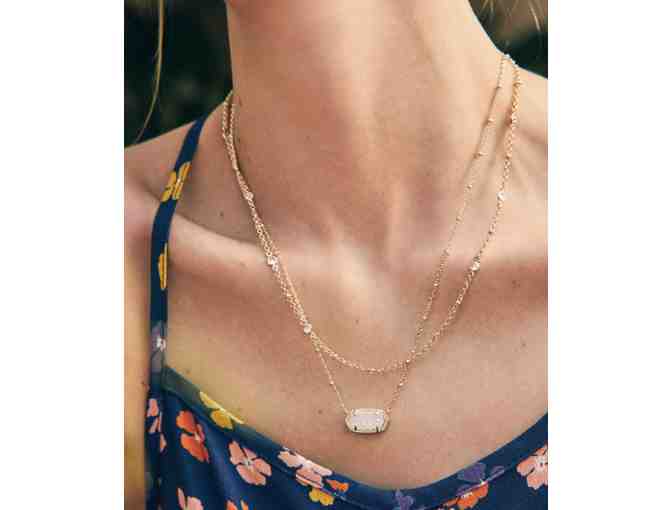 Kendra Scott: Elisa Gold Multi Strand Necklace in Iridescent Drusy - Photo 4