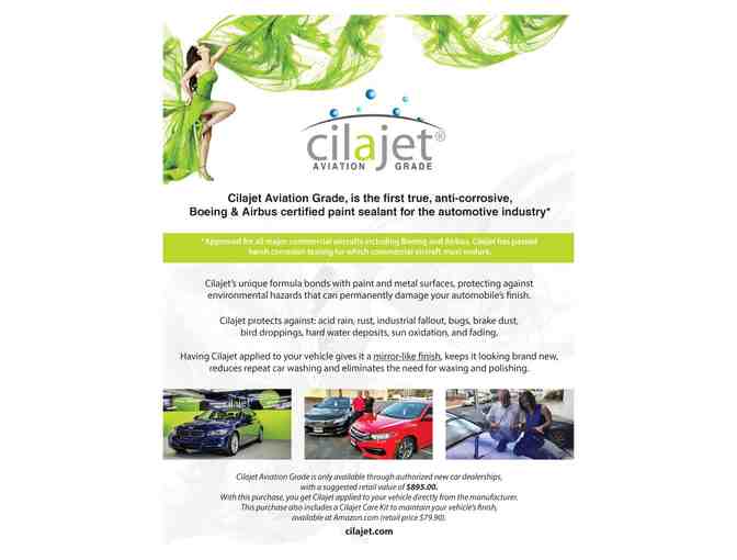CILAJET Aviation Grade Sealant Application for 1 Car + Cilajet Care Kit