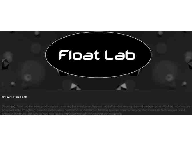 Float Lab - 2-Hour Float Session (Sensory Deprivation) #1*