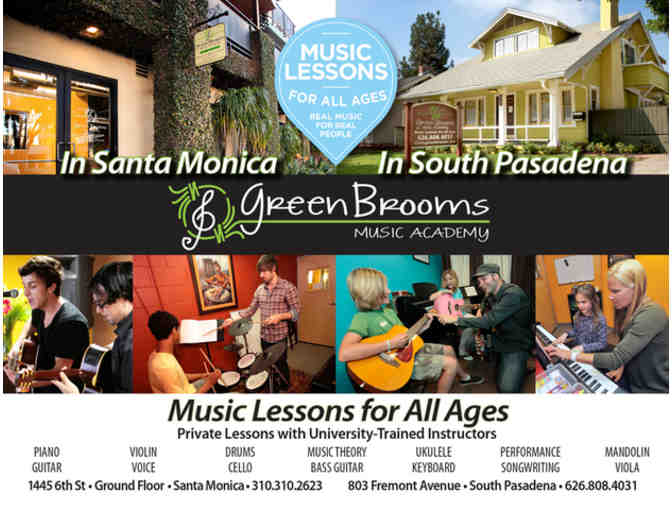 Green Brooms Music Academy - 1 Month of Lessons*