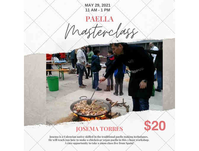 Paella Cooking Live Masterclass Direct from Spain-SAT MAY 29th 11AM-1PM - Photo 1