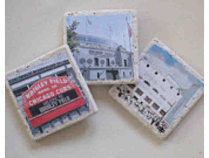 Artiste Package - Set of handmade Chicago travertine coasters & Family Admission to AIC