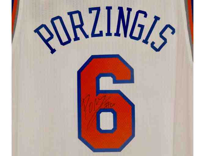 Kristaps Porzingis Autographed New York Knicks Jersey