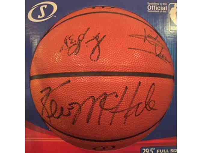 Signed Basketball by TNT's Shaq, Charles, Ernie, Kevin McHale, Isiah Thomas and D3!