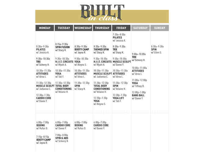 Built Gymnasium - One Month Membership & 1Personal Training Session (Studio City Location)
