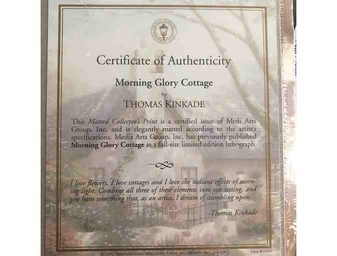 Thomas Kinkade Unframed Print 'Morning Glory Cottage' ~8' x 10'