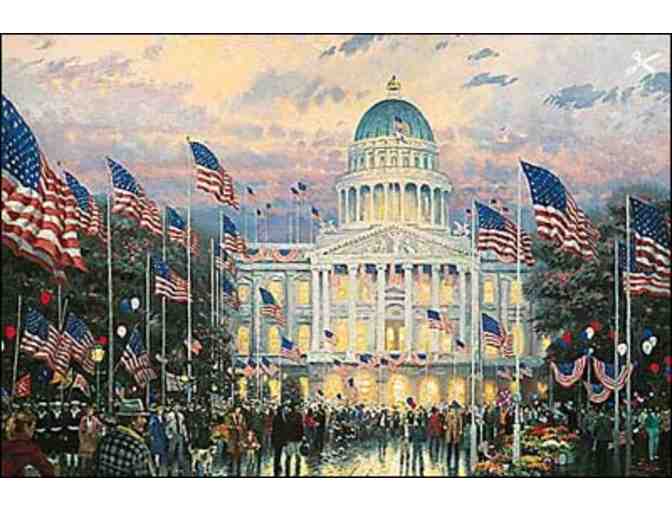 Thomas Kinkade Unframed Print 'Flags Over The Capitol' ~11' x 14'