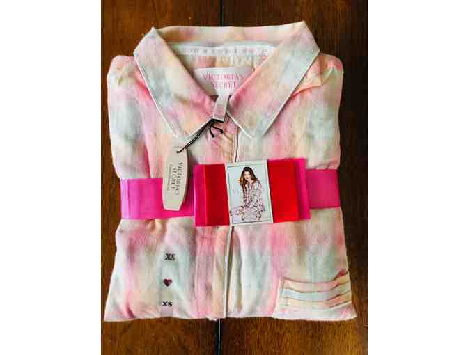 Victoria's Secret 'The Dreamer' Plaid Flannel Pajama Set (XSmall) Pants & Button Up Top
