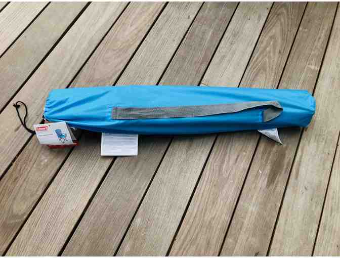 Coleman Mesh Quad Chair - Light Blue