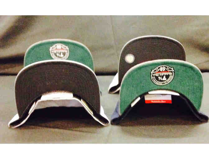 Mitchell & Ness 4 size 7 3/4 hats (Rangers/Heat/Brooklyn/Notre Dame)