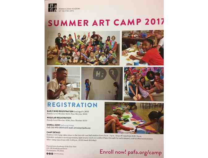 Summer Art Camp at Pennsylvania Academy of Fine Arts (1 week)