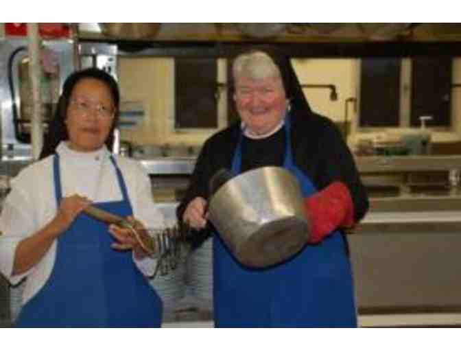 OLIVE OIL TASTING AND A DOMINICAN DINNER WITH SR. CAROLYN & SR. JANE FOR EIGHT GUESTS
