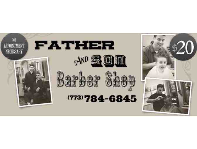 Father and Son Barber Shop - One Haircut