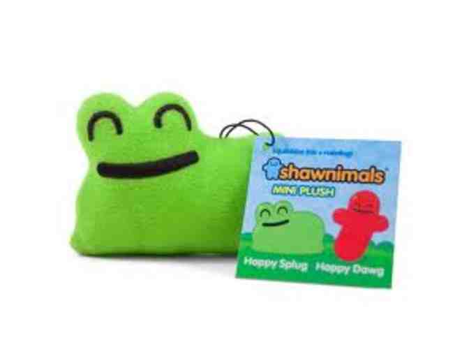 Ninjatown - Happy Dawg & Happy Splug Mini Plushes, Stickers and Badges