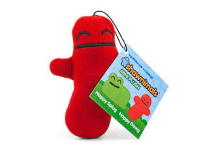 Ninjatown - Happy Dawg & Happy Splug Mini Plushes, Stickers and Badges