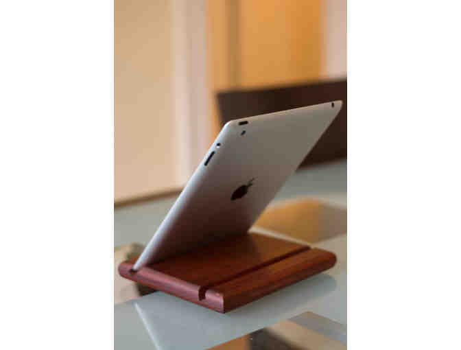 iPad Holder- Handcrafted from Padauk Wood