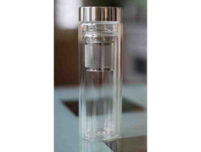 Tryeh Glass Tea Tumbler with Strainer