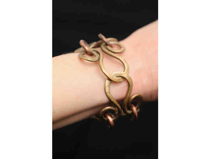 Oleari Designs - Forged Bronze and Copper Bracelet
